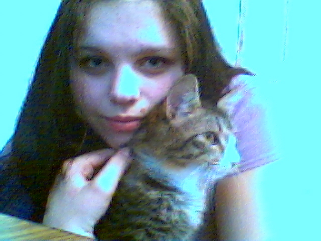 Me and My kitten. Very recent Picture